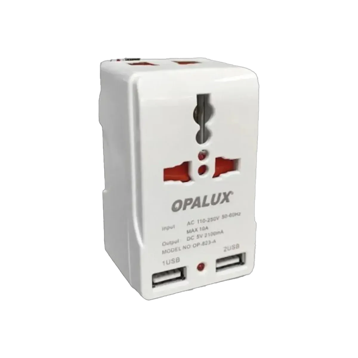 Adaptador Enchufe Múltiple Opalux AC 110-250V - vista 2