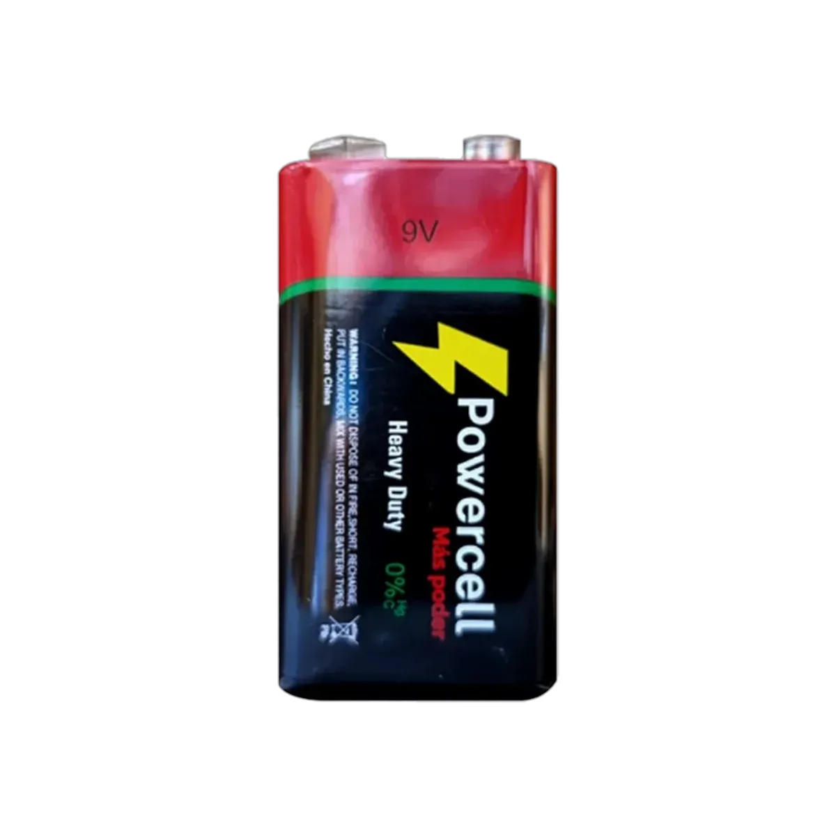 Batería de Carbón Powercell 9V 6F22 - vista 2