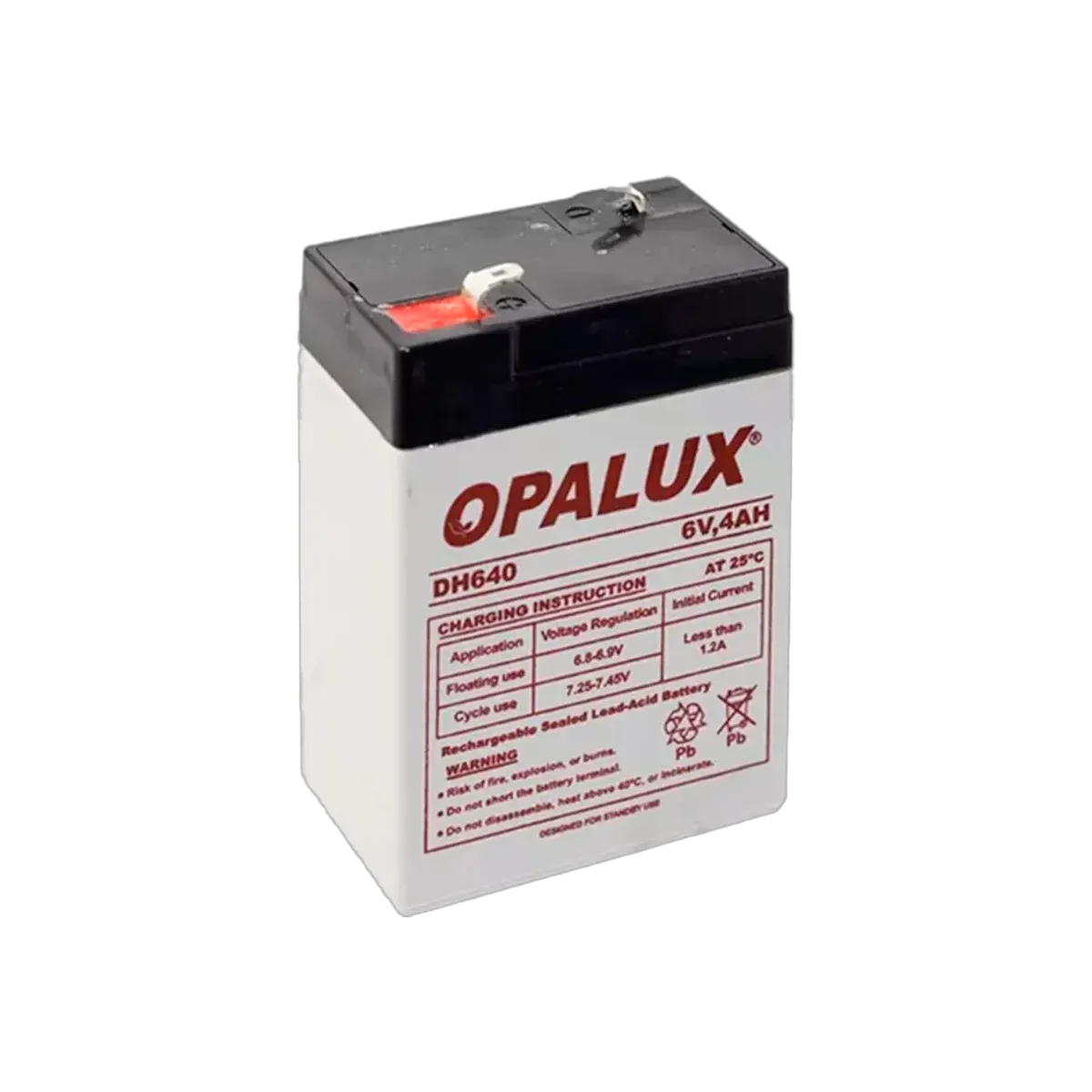 Batería Recargable Seca Opalux 6V,4AH
