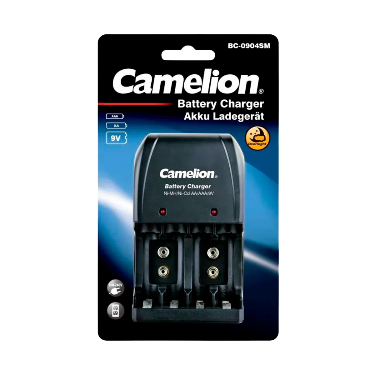 Cargador de Pilas Camelion AA/AAA/9V