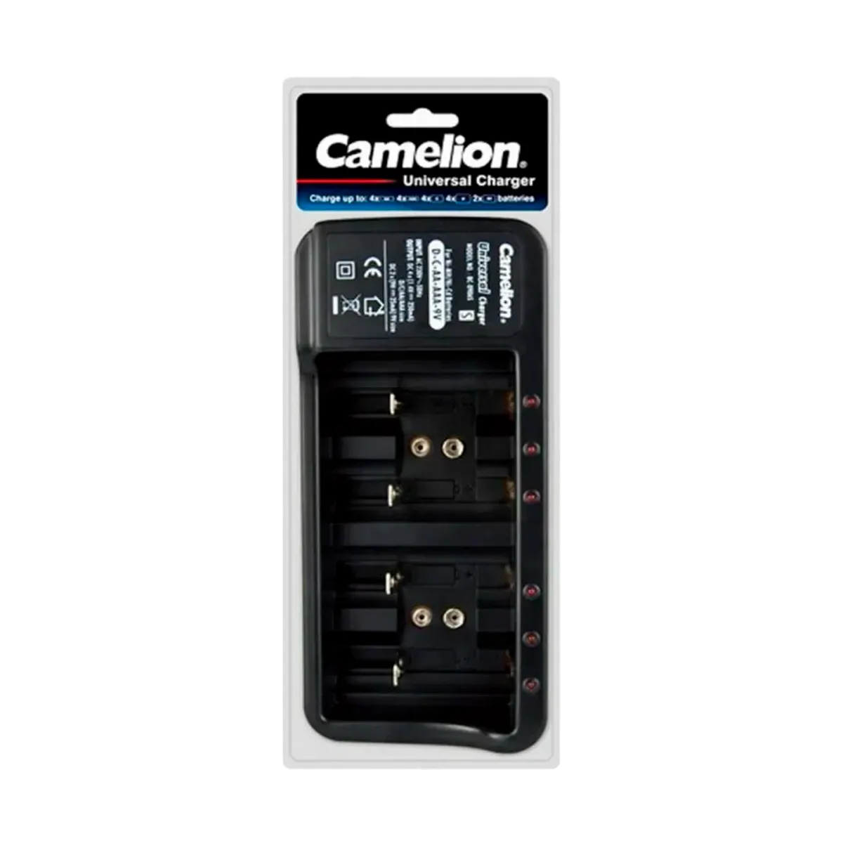 Cargador de Pilas Camelion D/C/AA/AAA/9V