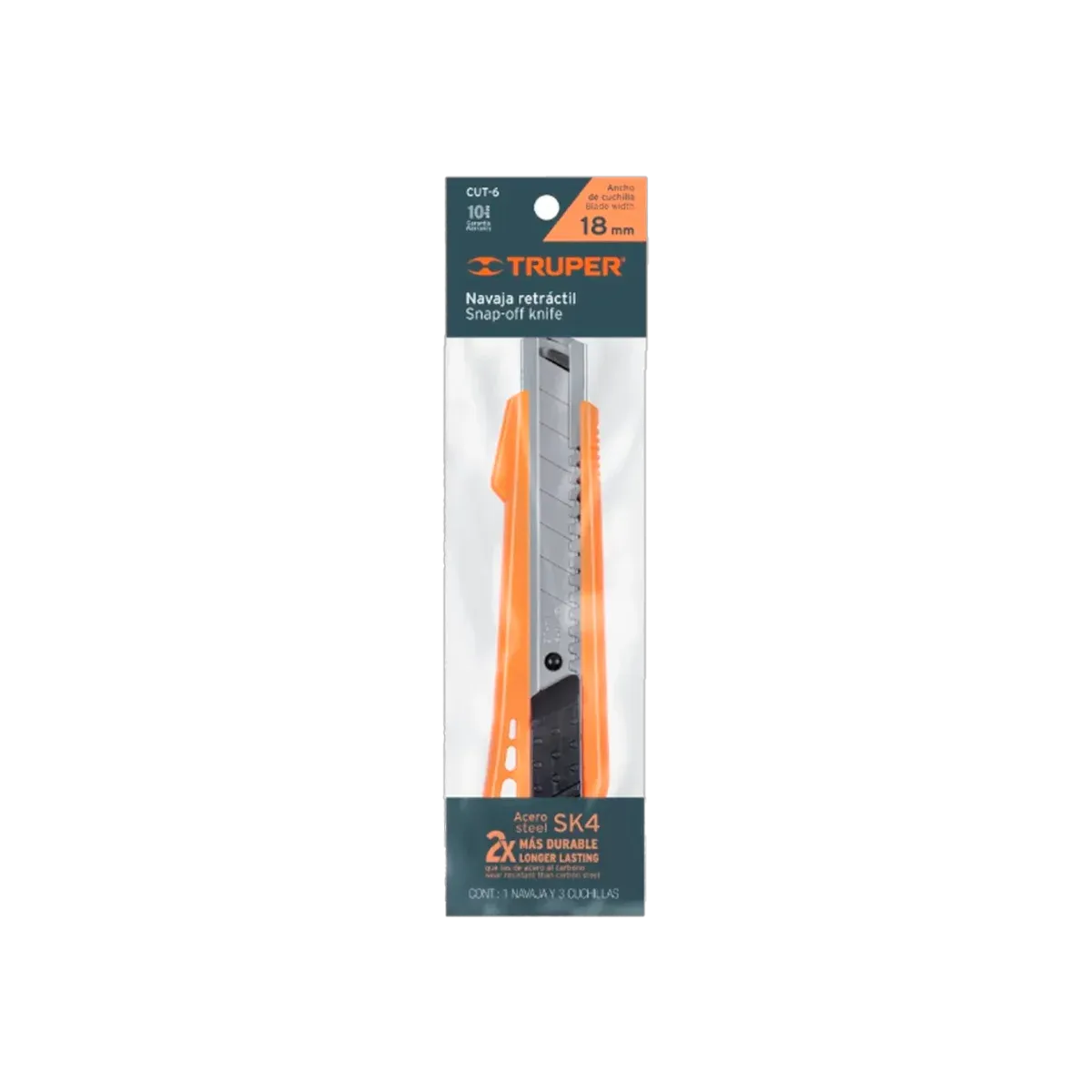 Cutter Truper 18mm de Plástico