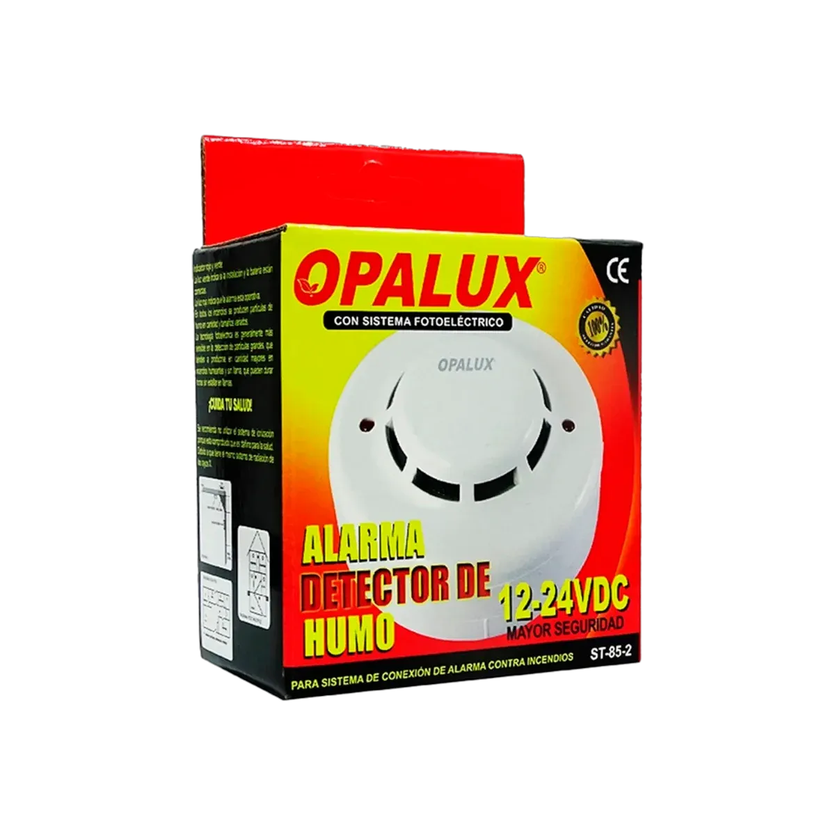 Detector de Humo Opalux p/Conexión Sist. Alarma