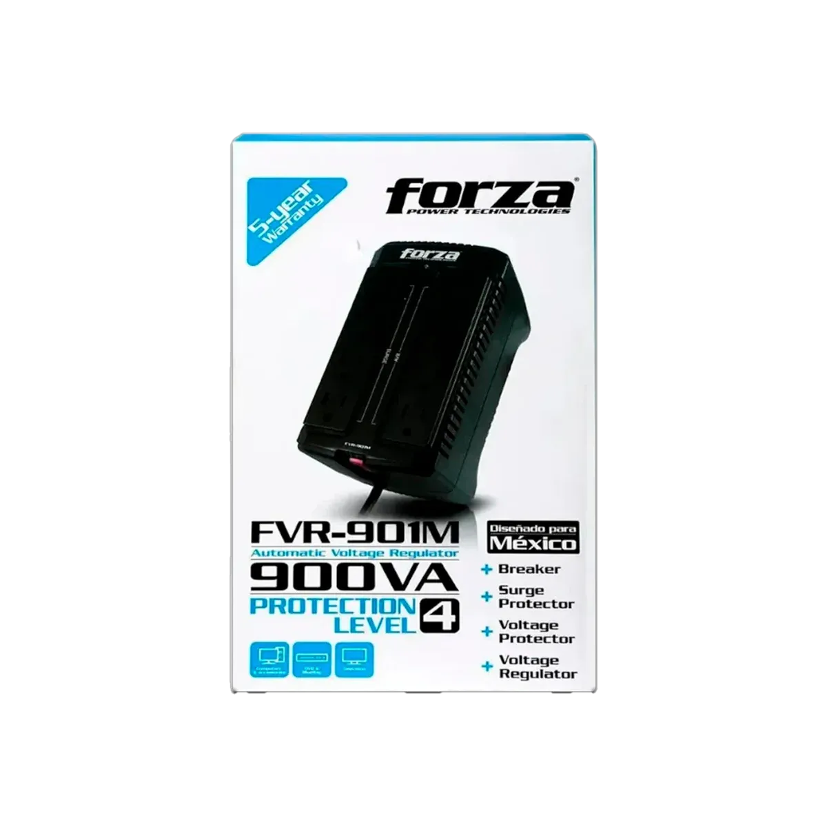 Estabilizador Forza 900VA/450W - vista 2