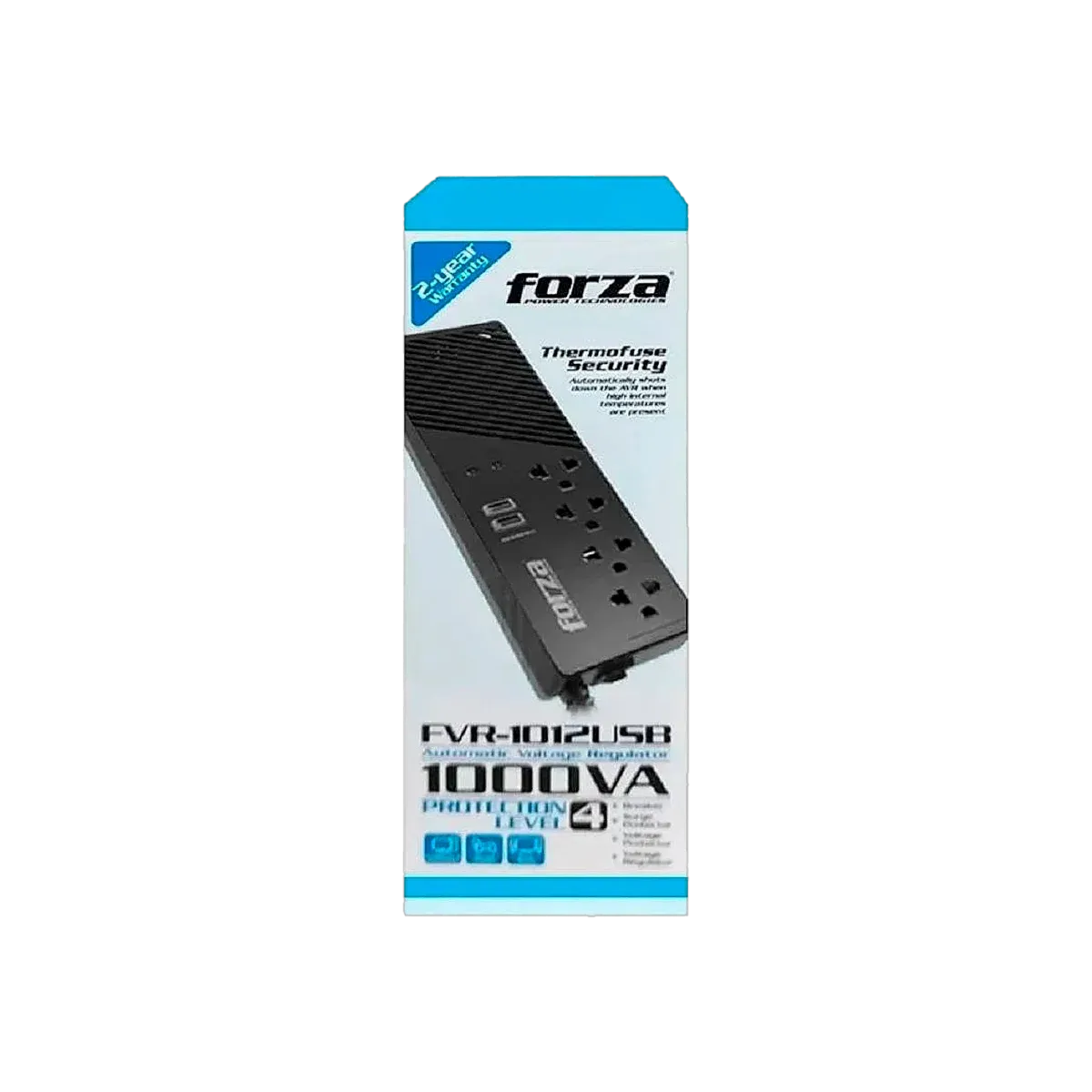 Estabilizador Forza Volt Reg 1000VA/500W - vista 2