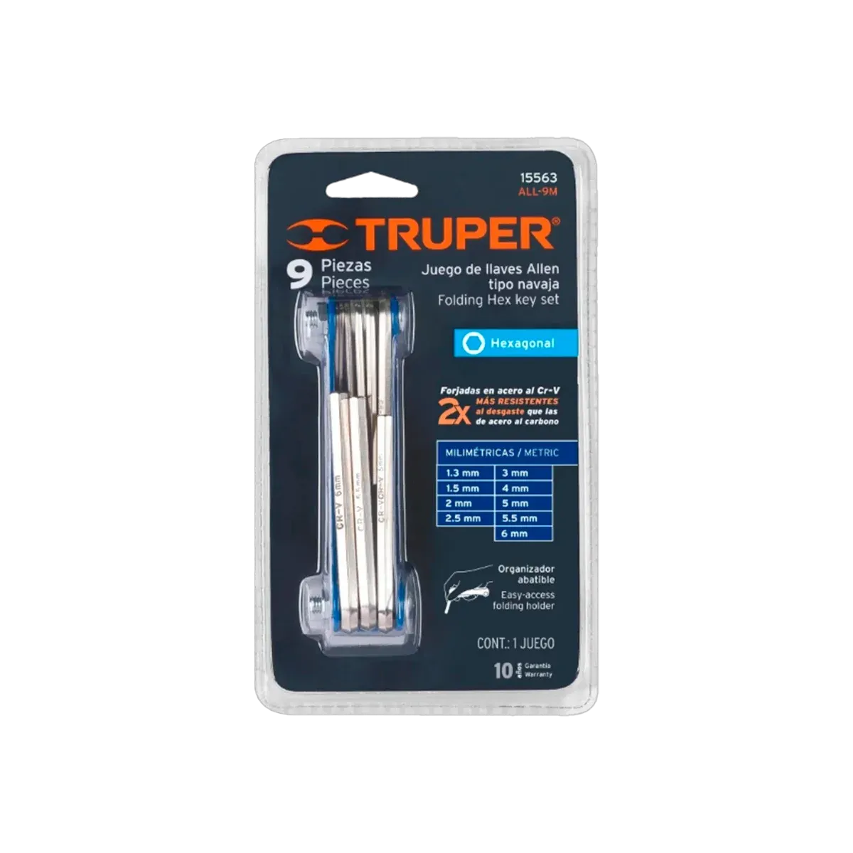 Juego de Llaves Allen truper 9 PC - vista 2
