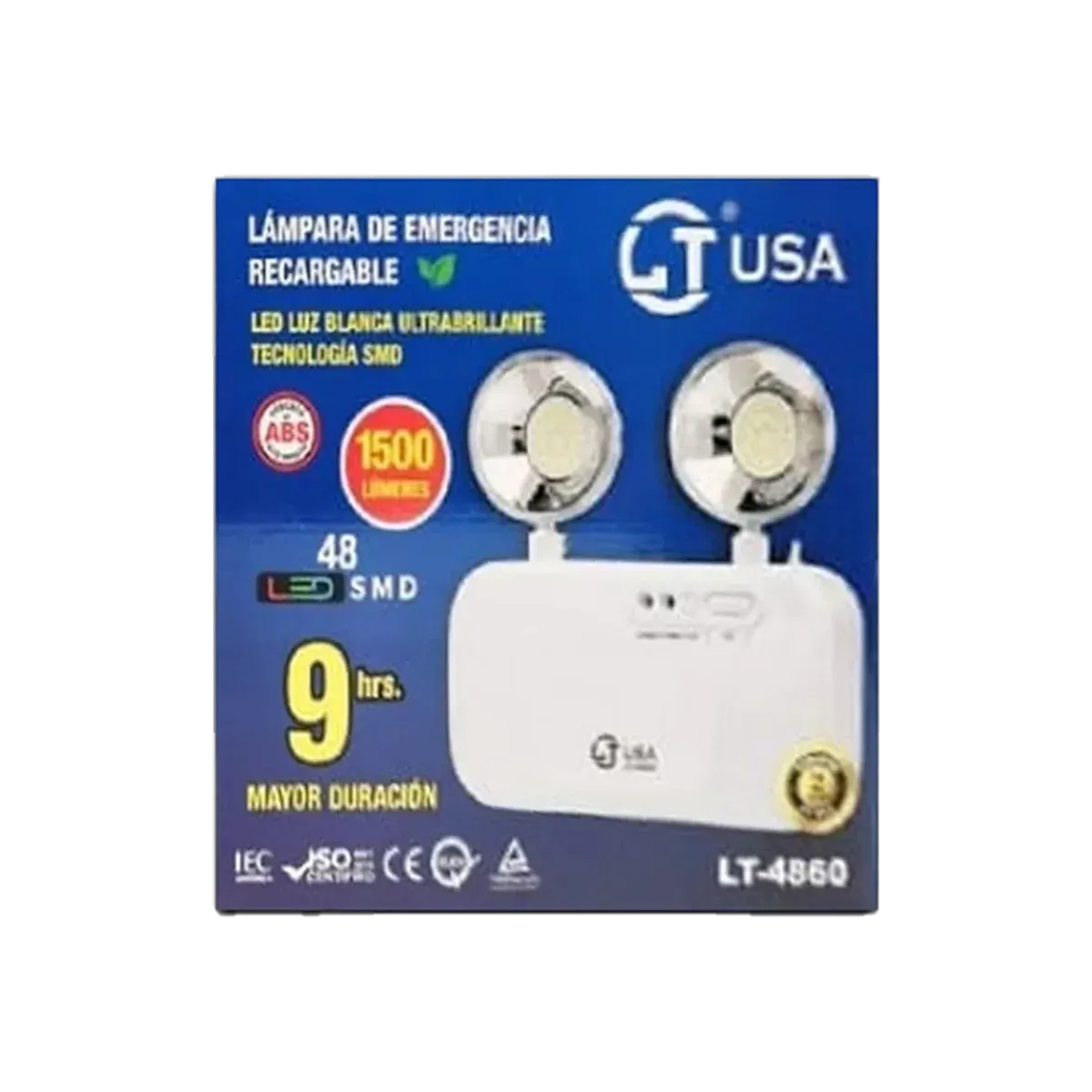 Lámpara de Emergencia Ltusa de 9 Horas SMD 48Led - vista 2