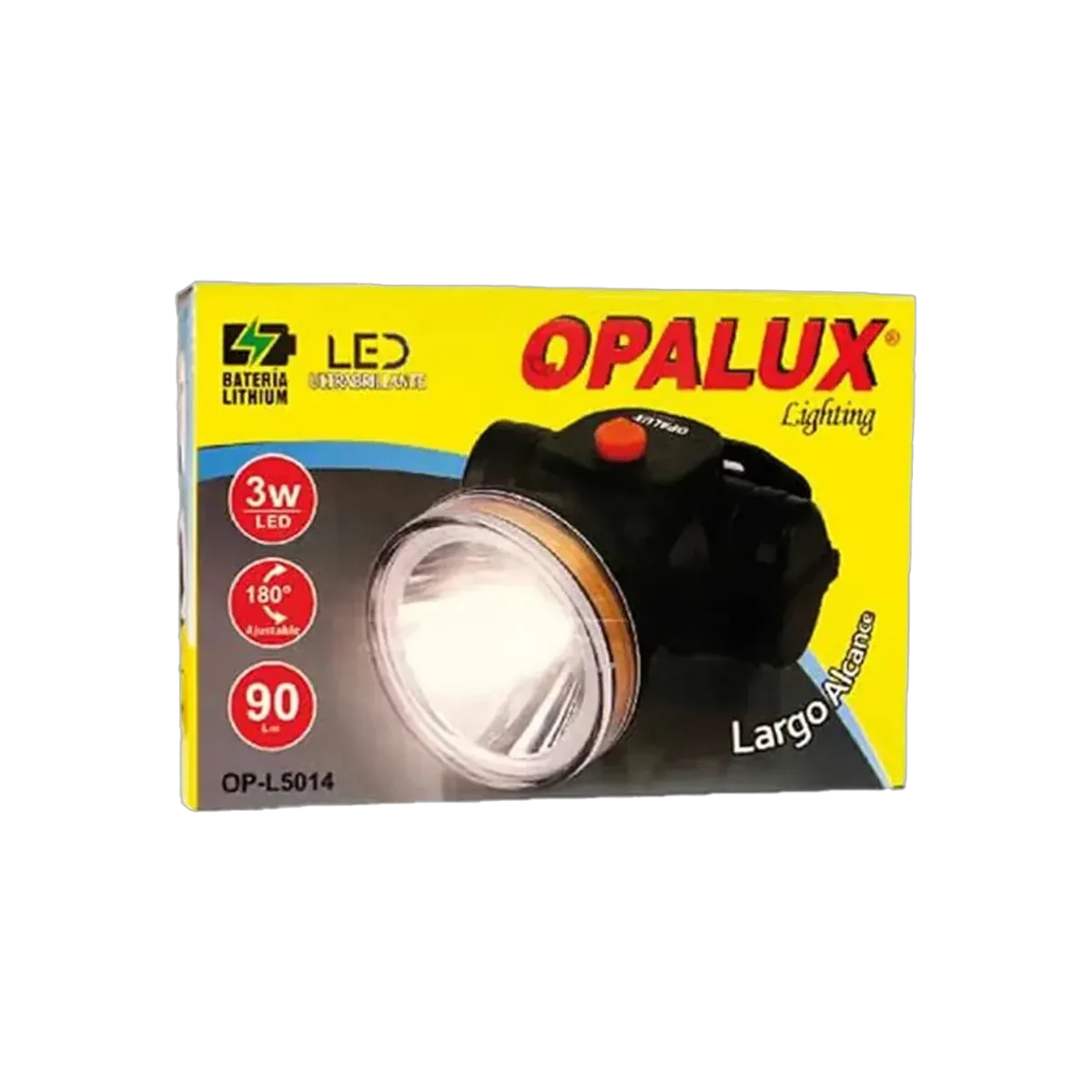 Linterna Led Frontal Recargable Opalux 3W – 90 LM - vista 2