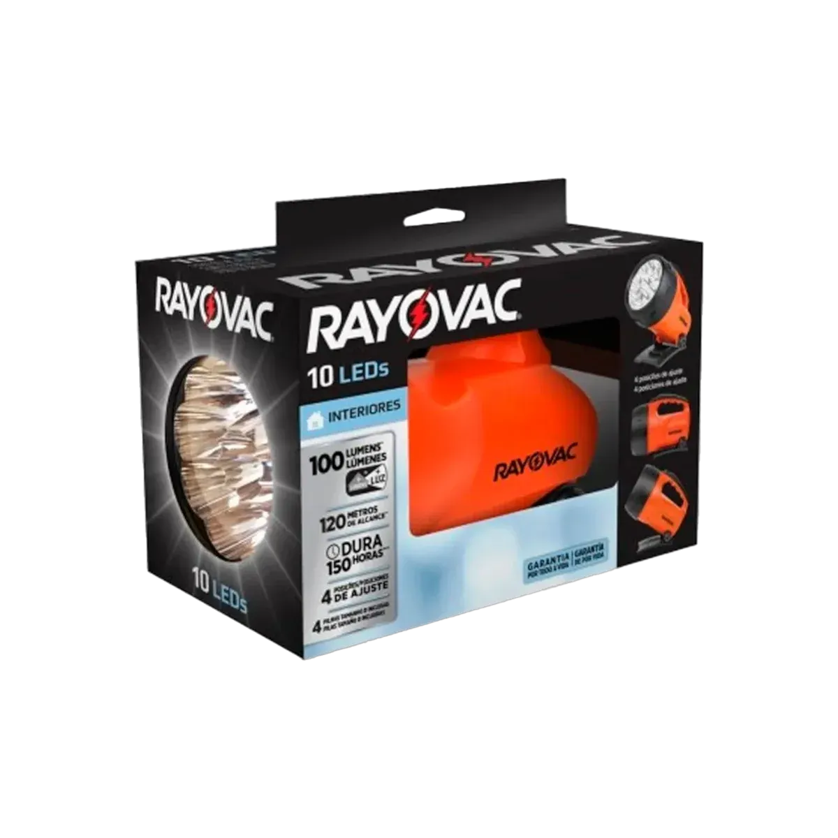 Linterna Rayovac 10 Led D/4 1.5V - vista 2