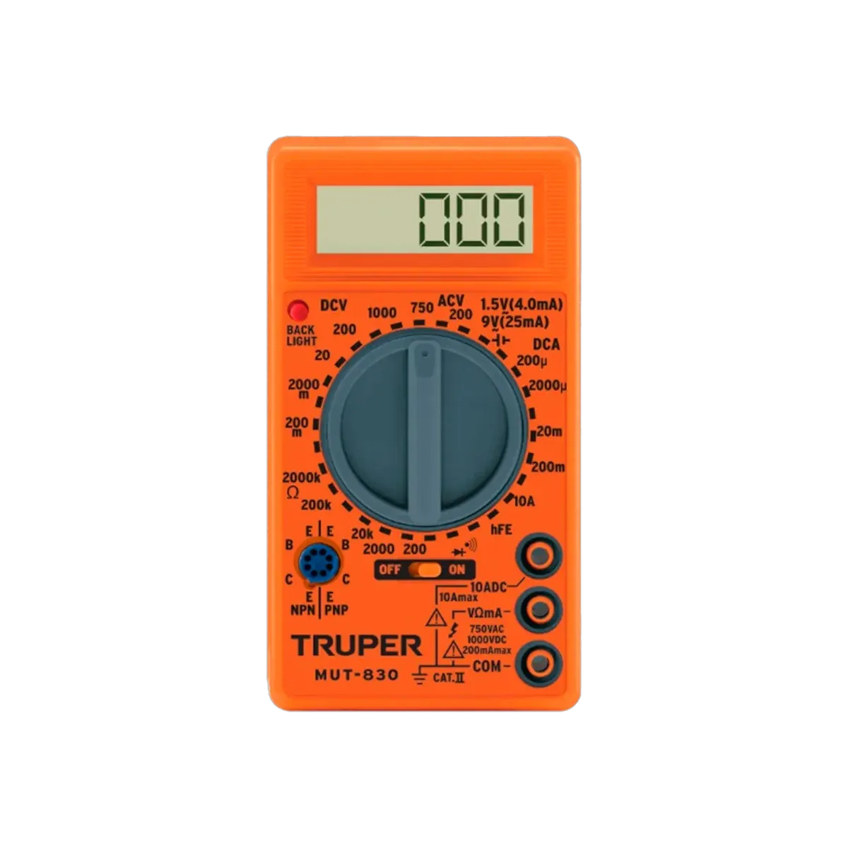 Multímetro Digital Truper HFE 10400 - vista 2