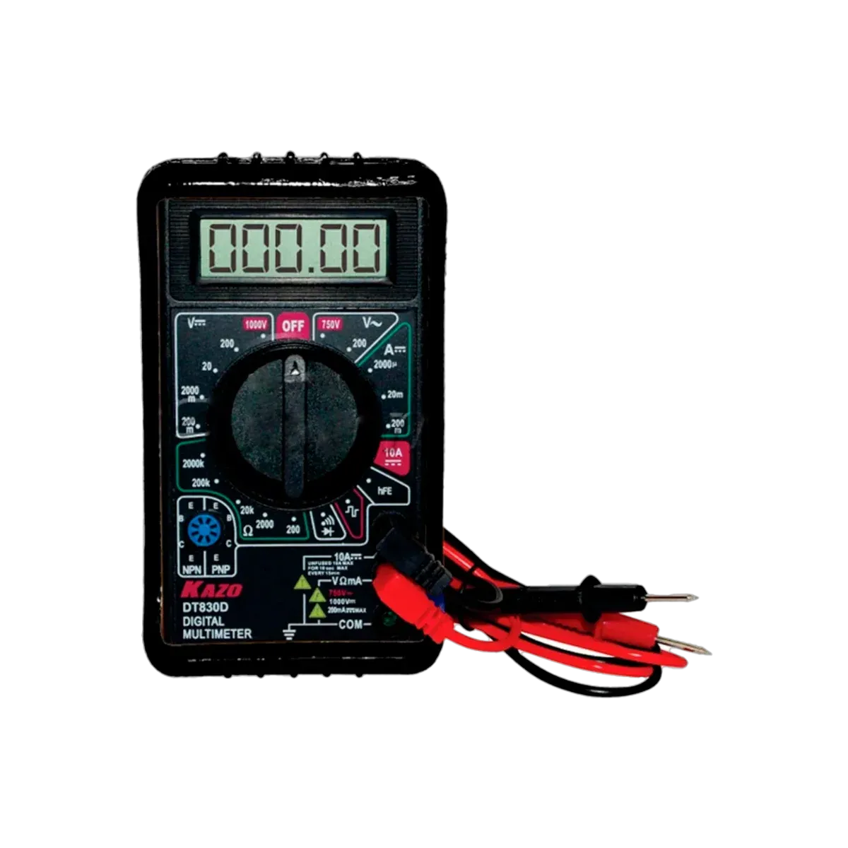 Multitester Digital c/Buzzer c/Protector Negro Samwin
