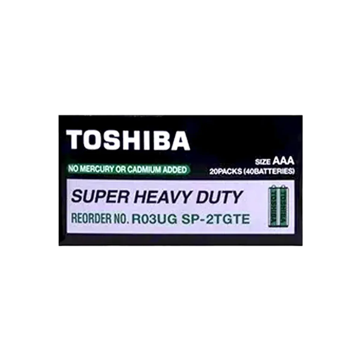 Pila de Carbón Toshiba AAA/2 LR03 1.5V - vista 2