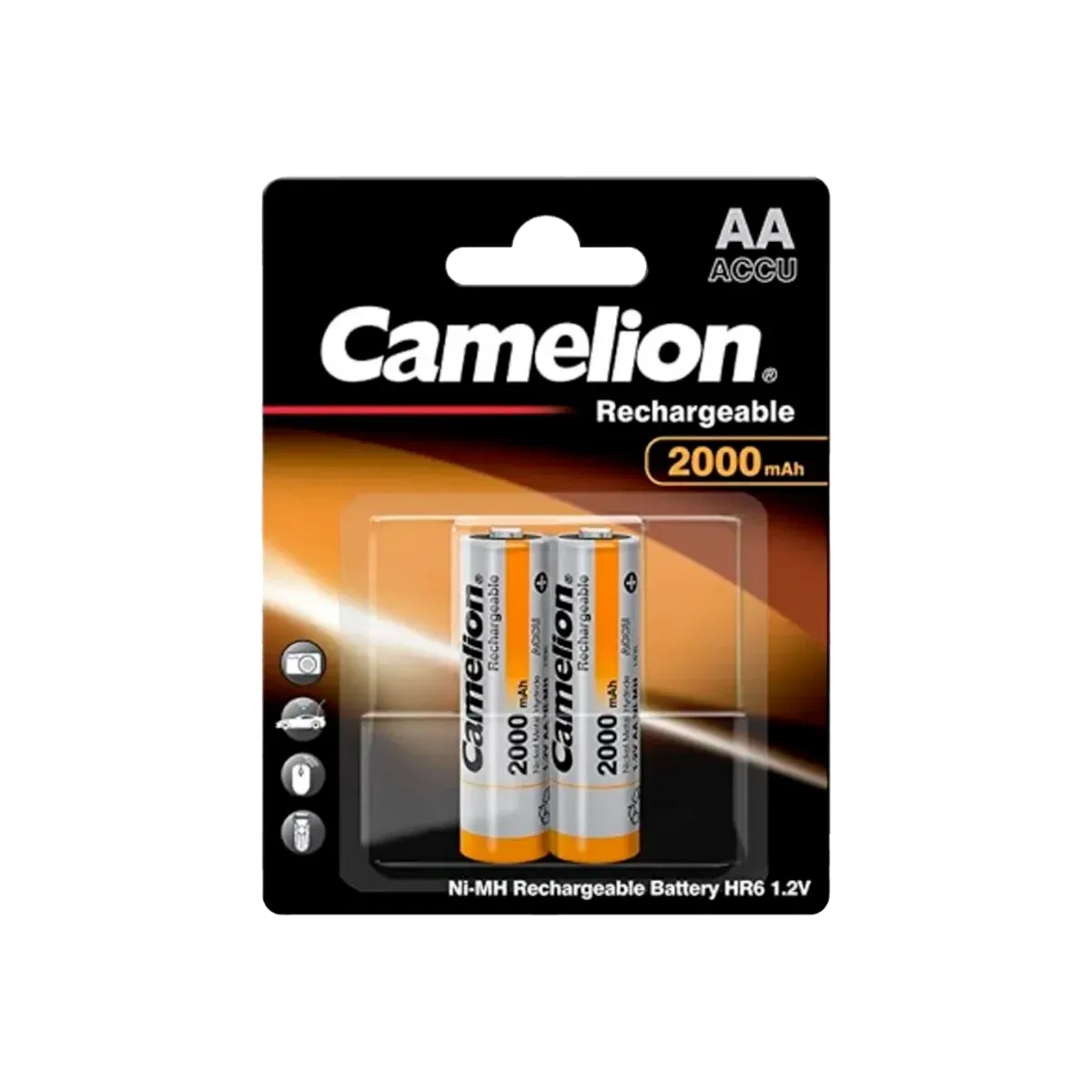 Pilas Recargables Camelion AA/2 1.2V 2000mAH