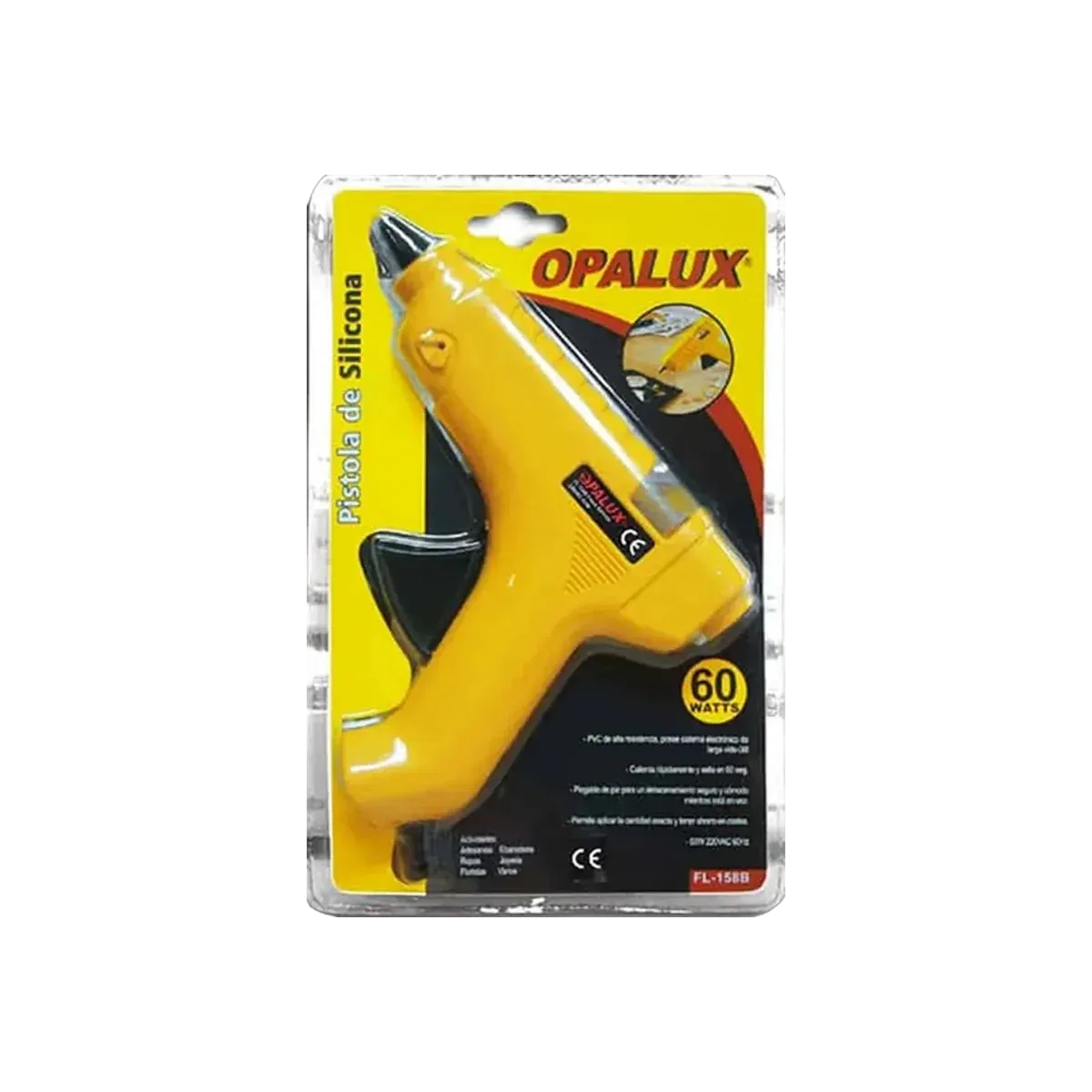 Pistola Opalux p/Silicona 60W 220VAC 60HZ