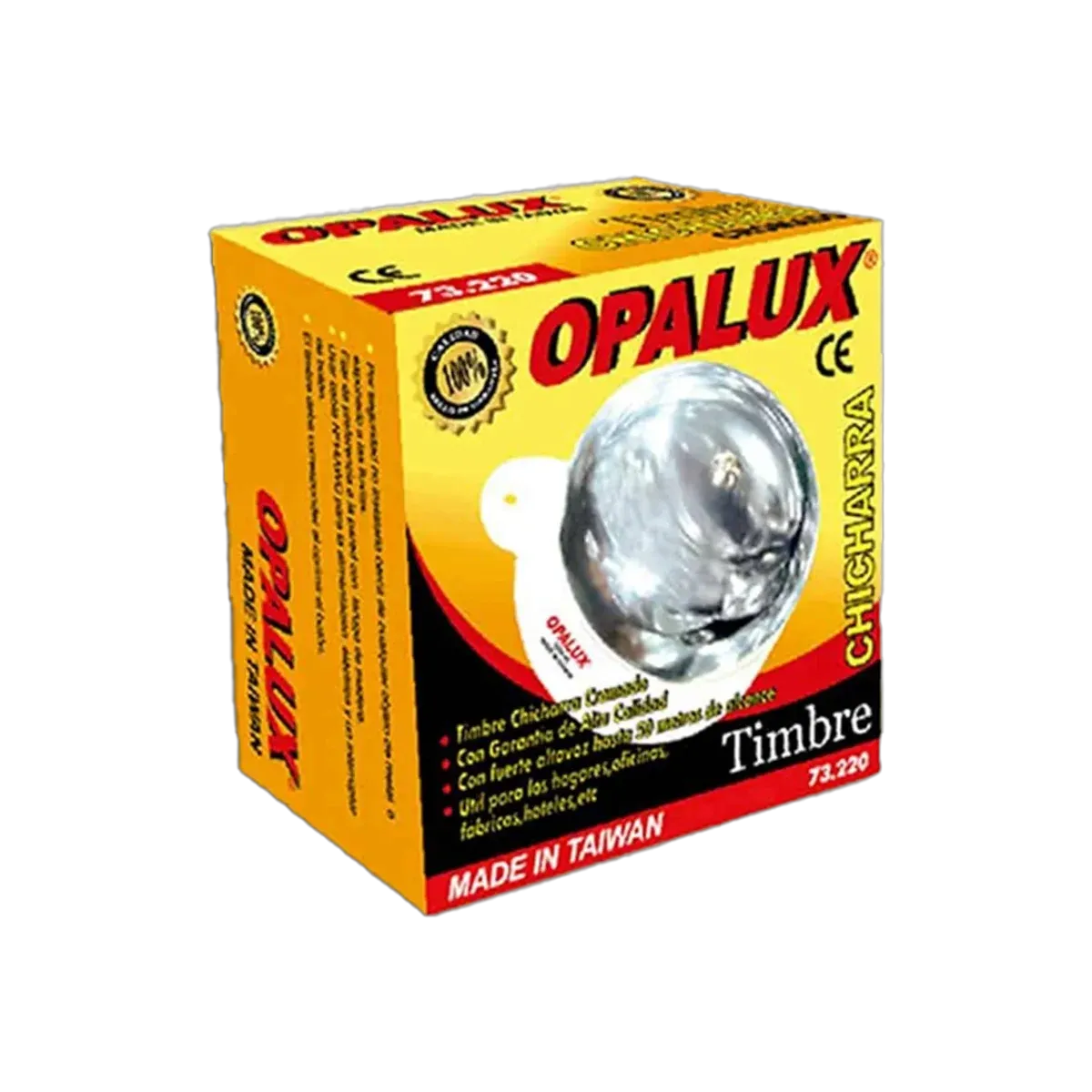 Timbre Chicharra Opalux Cromado