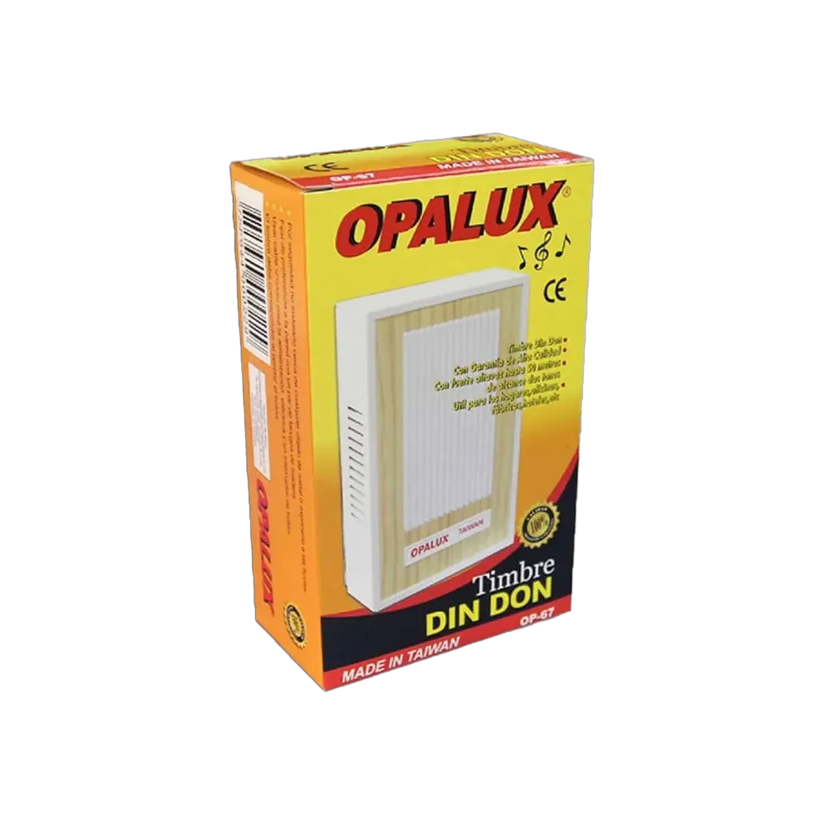 Timbre Ding Dong Opalux 2 Tonos