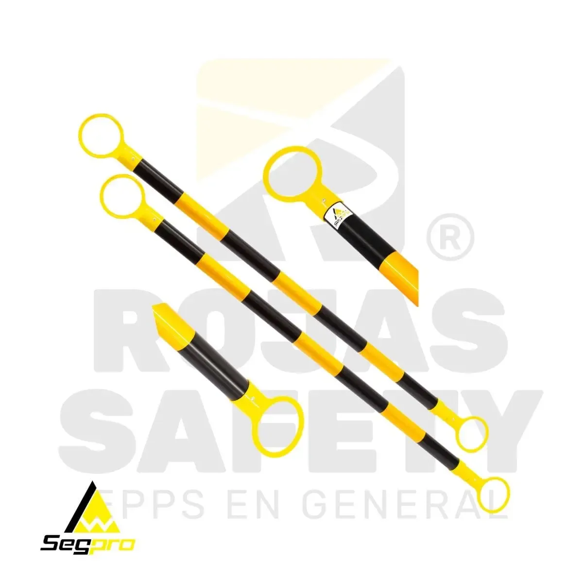 BARRA RETRACTIL NEGRO/AMARILLO SEGPRO