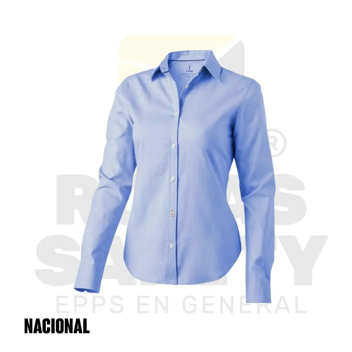 BLUSA OXFORD MANGA LARGA NACIONAL