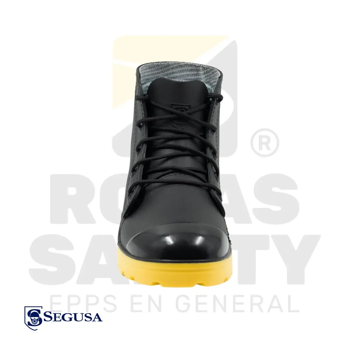 BOTIN CONSTRUCTOR DE PVC NEGRO/AMARILLO SEGUSA - vista 3