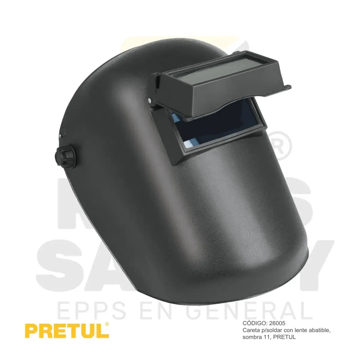 CARETA CON LENTE ABATIBLE SOMBRA 11 (26005) PRETUL