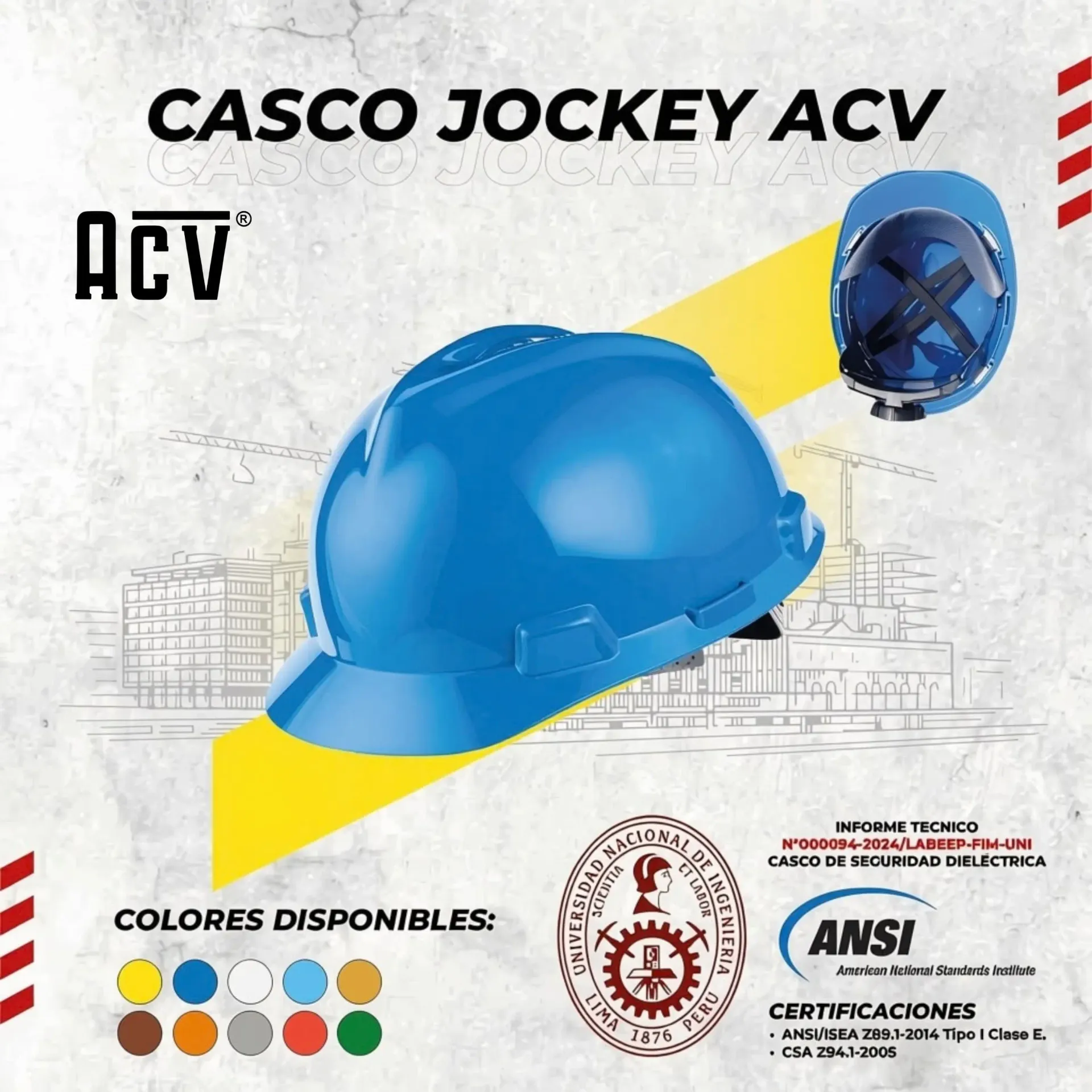 CASCO DE SEGURIDAD ACV - vista 2
