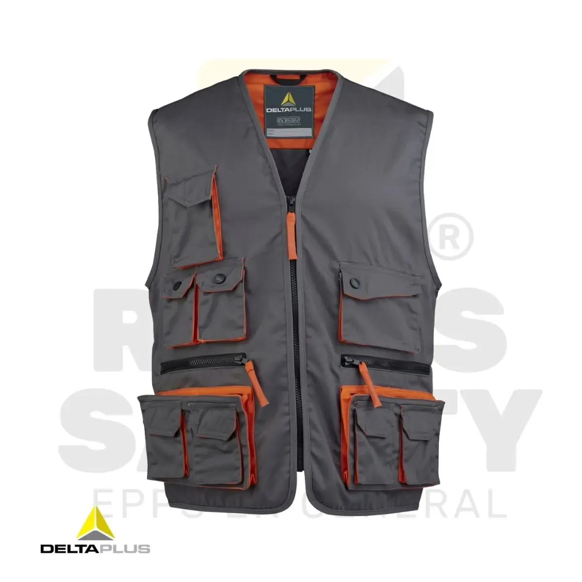 CHALECO INDUSTRIAL M2GIL GRIS-NARANJA DELTA PLUS