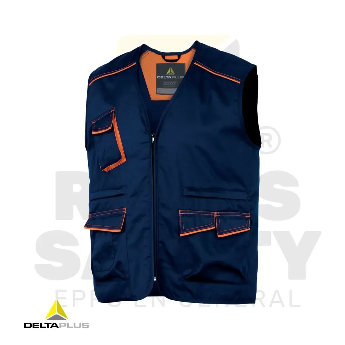 CHALECO M6GIL AZUL MARINO-NARANJA DELTAPLUS