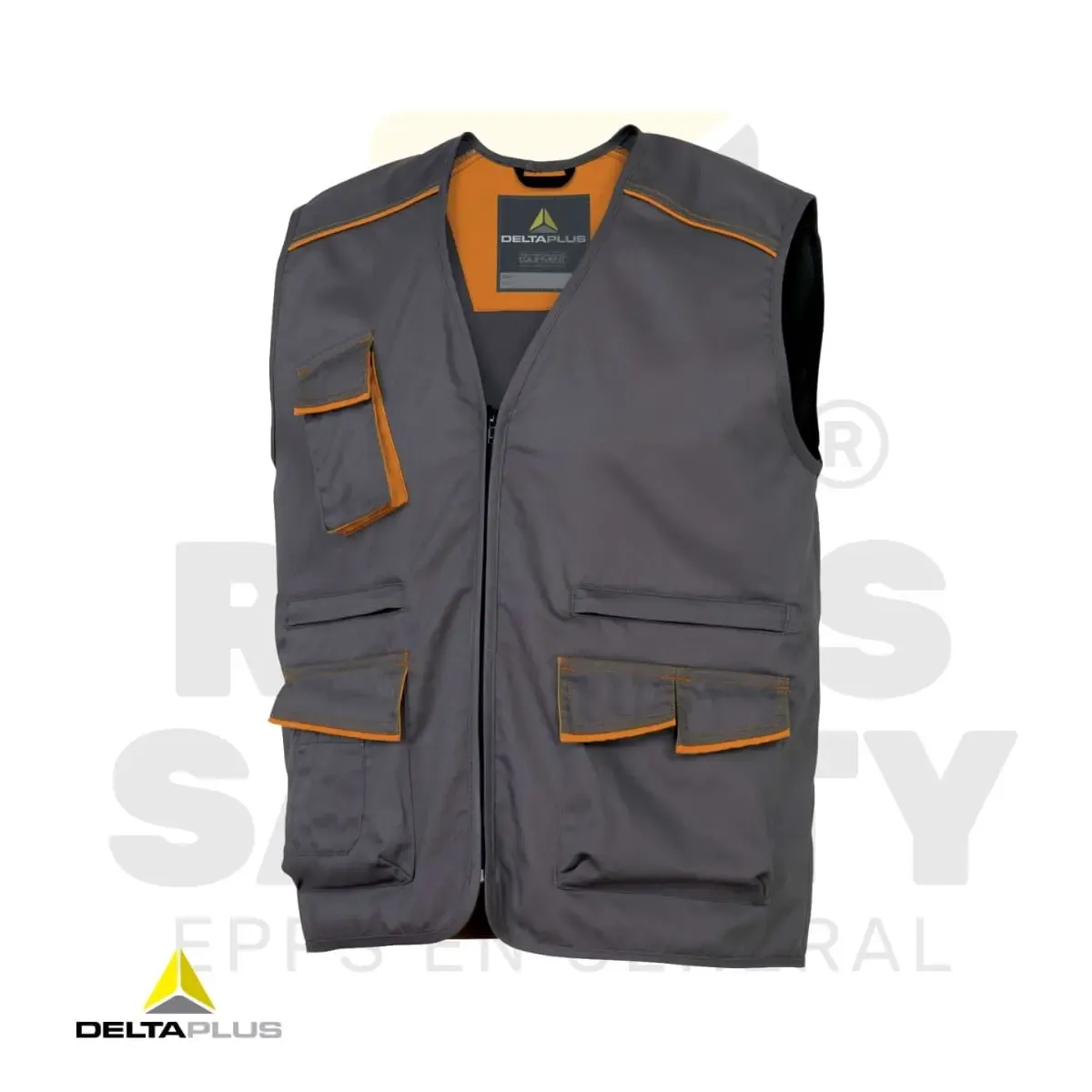 CHALECO INDUSTRIAL M6GIL GRIS-NARANJA DELTA PLUS