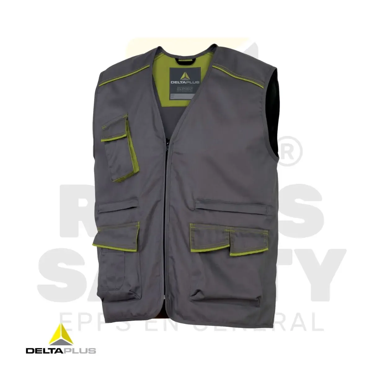CHALECO M6GIL GRIS-VERDE DELTA PLUS