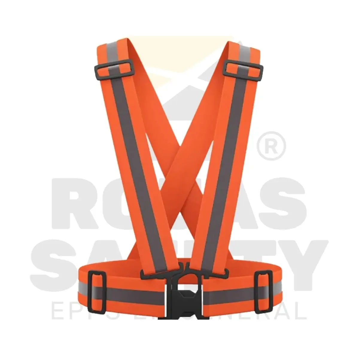 CHALECO REFLECTANTE NARANJA FOSFORESCENTE TIPO ARNES DE ALTA VISIBILIDAD IMPORT