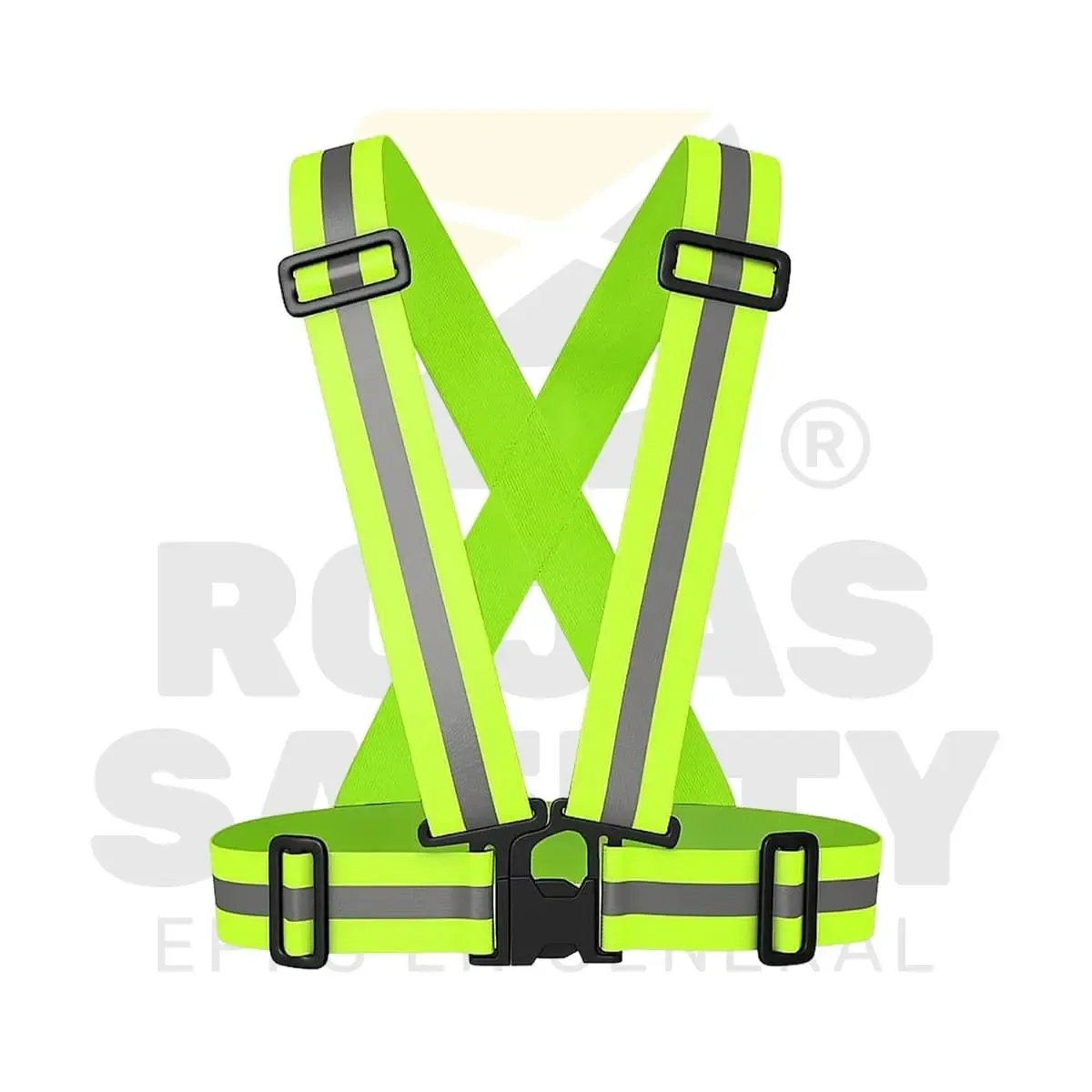 CHALECO REFLECTANTE VERDE AMARILLO FOSFORESCENTE TIPO ARNES DE ALTA VISIBILIDAD IMPORT