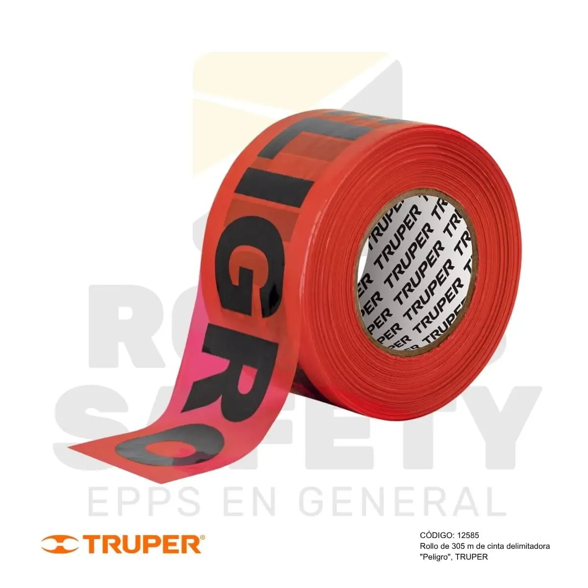 CINTA DE SEGURIDAD 305 M “PELIGRO” ROJO (12585) TRUPER