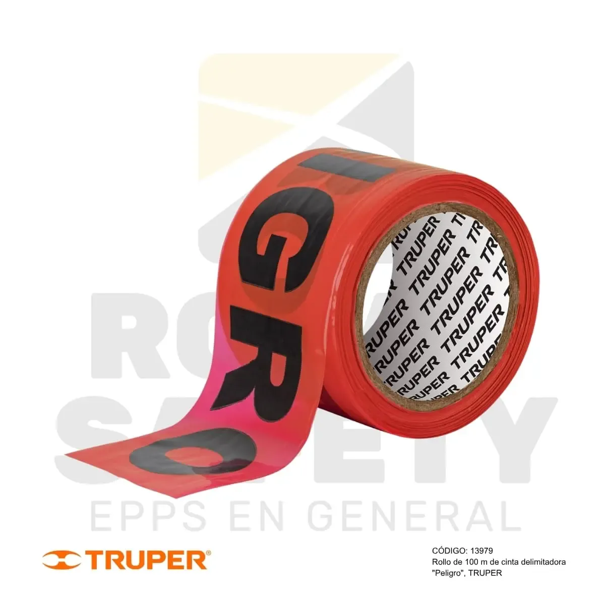 CINTA DE SEGURIDAD DELIMITADORA “PELIGRO” ROJO (12758) TRUPER