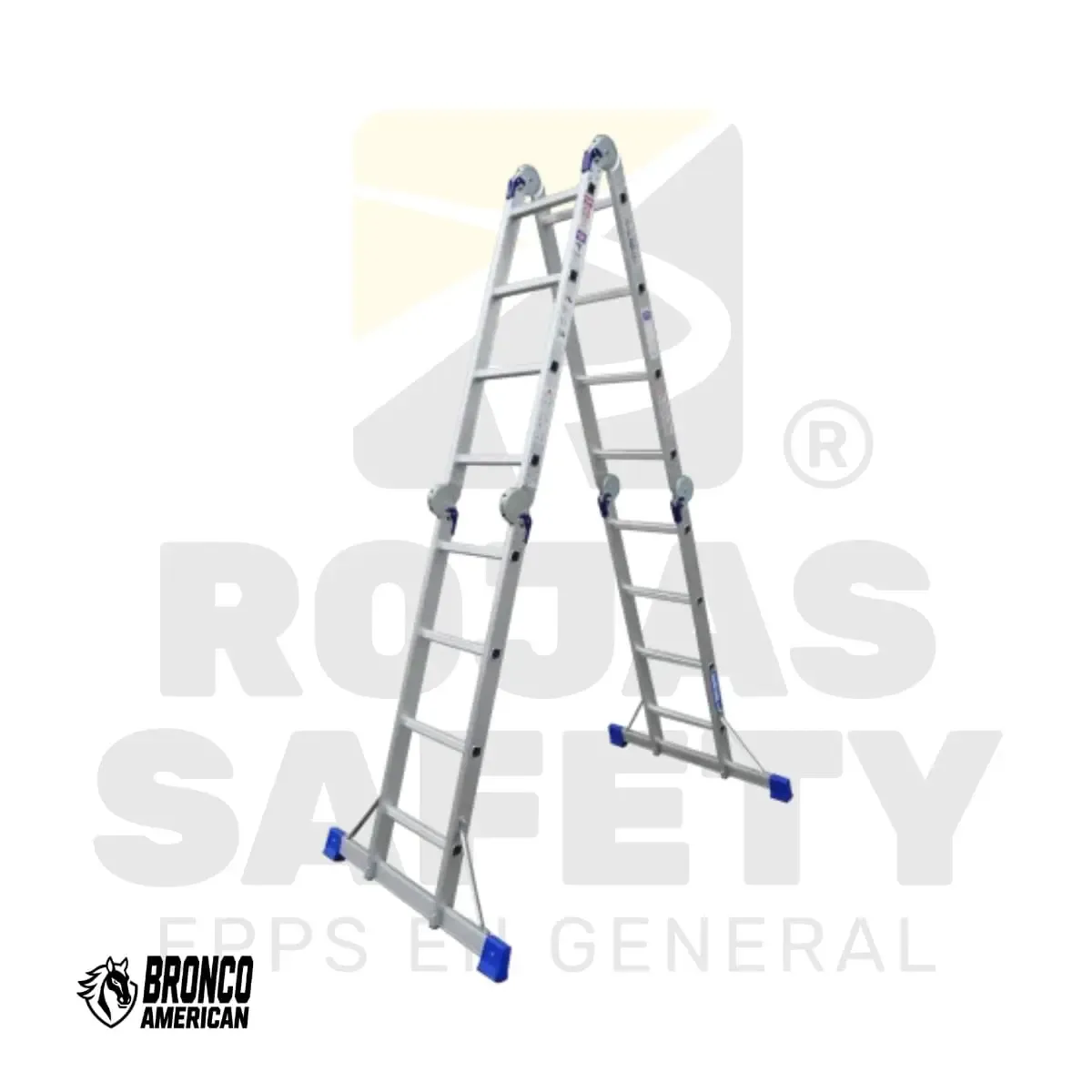 ESCALERA ALUMINIO MULTIPROPOSITO USO INDUSTRIAL BRONCO AMERICAN - vista 5