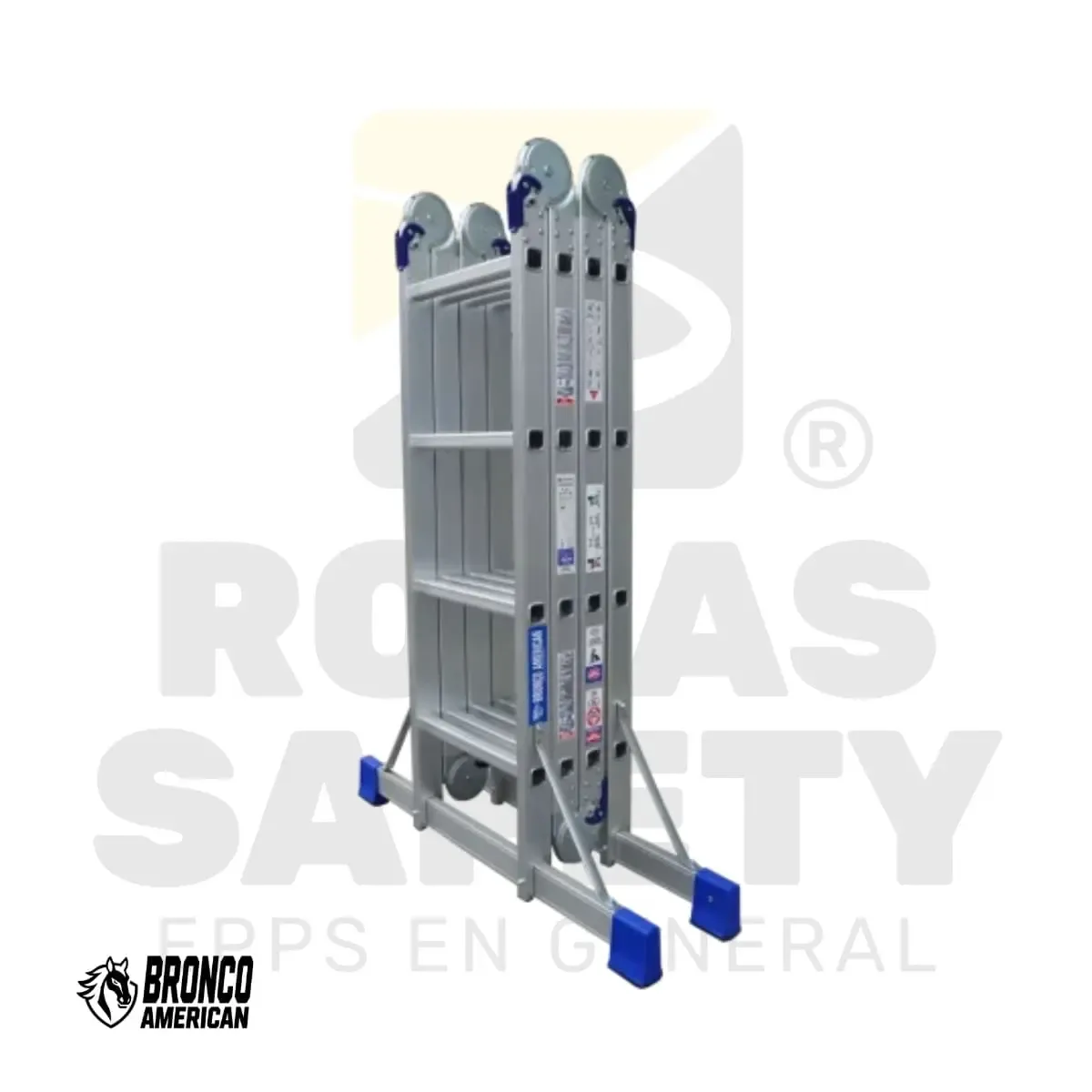 ESCALERA ALUMINIO MULTIPROPOSITO USO INDUSTRIAL BRONCO AMERICAN