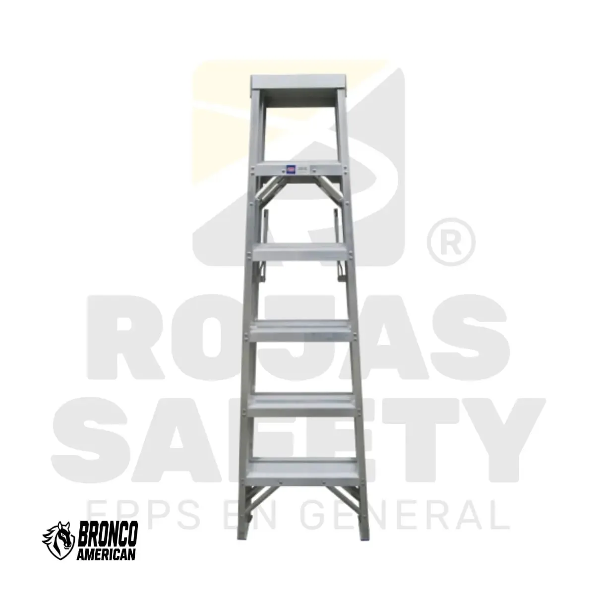 ESCALERA ALUMINIO TIJERA DOBLE ACCESO BRONCO AMERICAN - vista 3