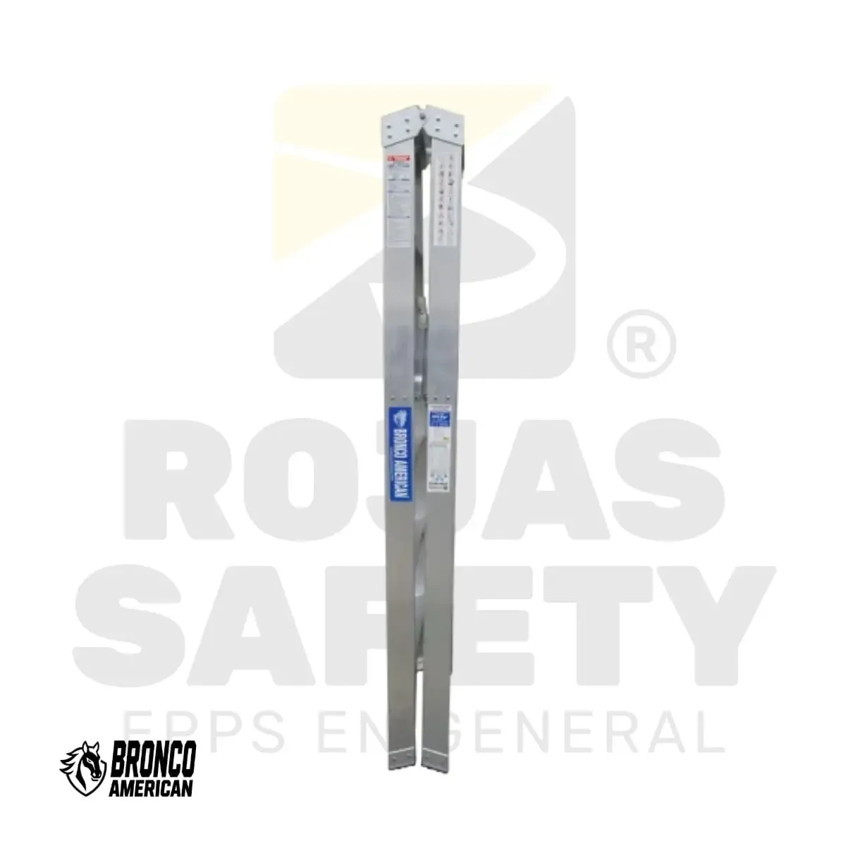 ESCALERA ALUMINIO TIJERA DOBLE ACCESO BRONCO AMERICAN - vista 2