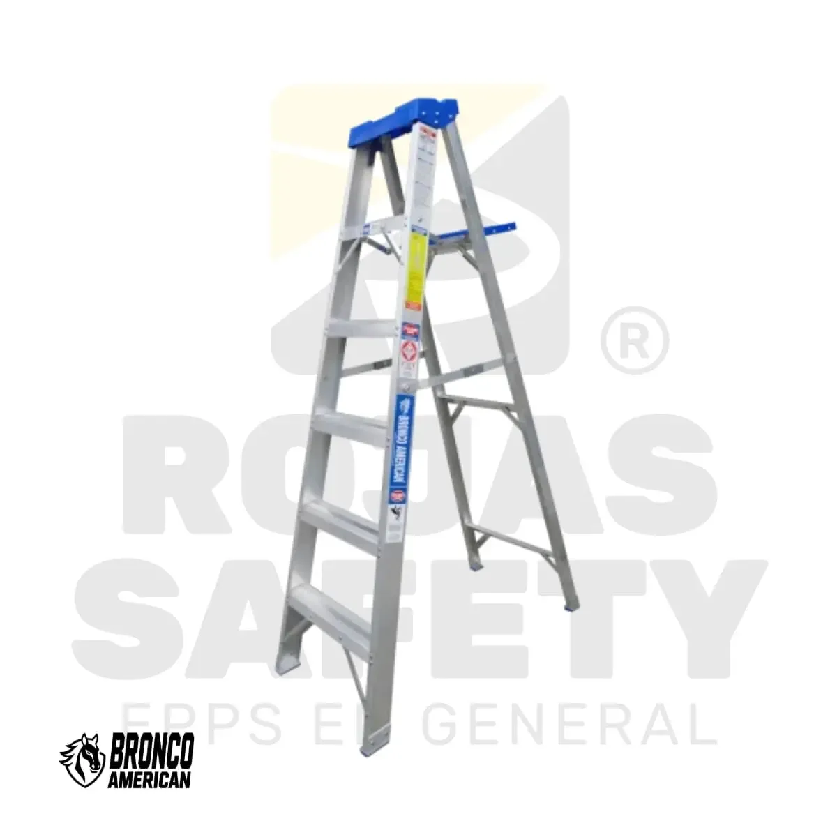 ESCALERA ALUMINIO TIJERA SIMPLE ACCESO BRONCO AMERICAN