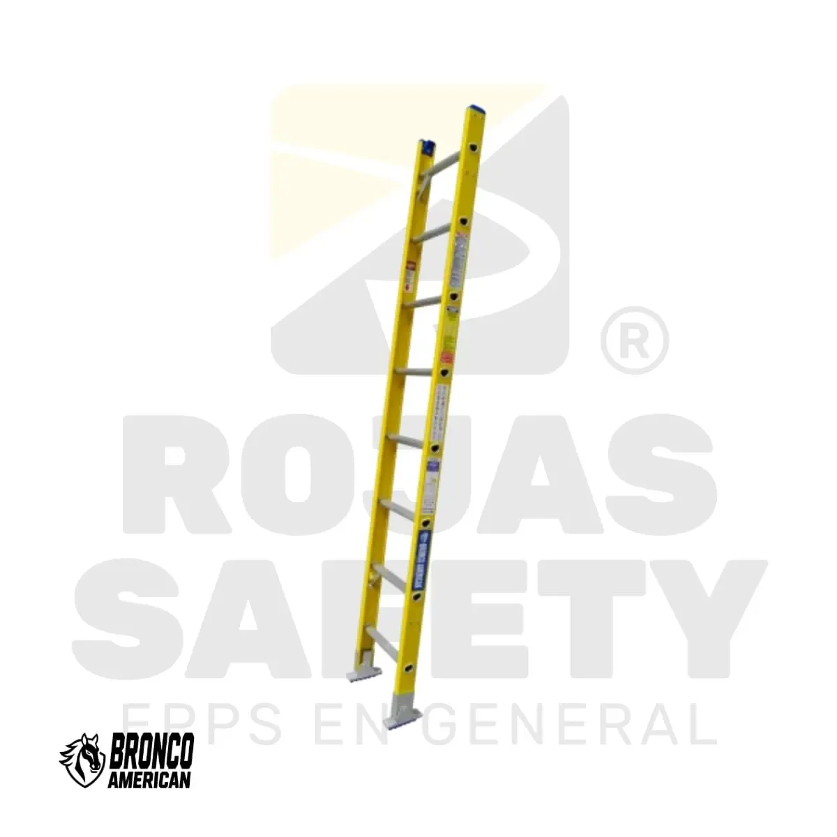ESCALERA ARRIMO FIBRA DE VIDRIO BRONCO AMERICAN