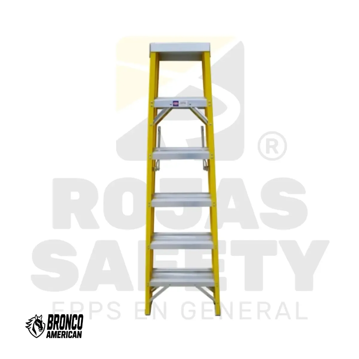 ESCALERA FIBRA DE VIDRIO TIJERA DOBLE ACCESO BRONCO AMERICAN - vista 2