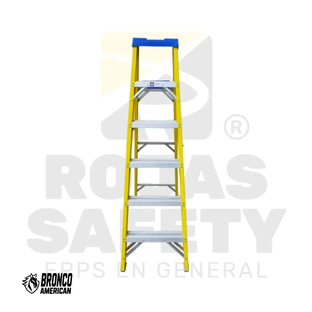 ESCALERA FIBRA DE VIDRIO TIJERA SIMPLE BRONCO AMERICAN - vista 4