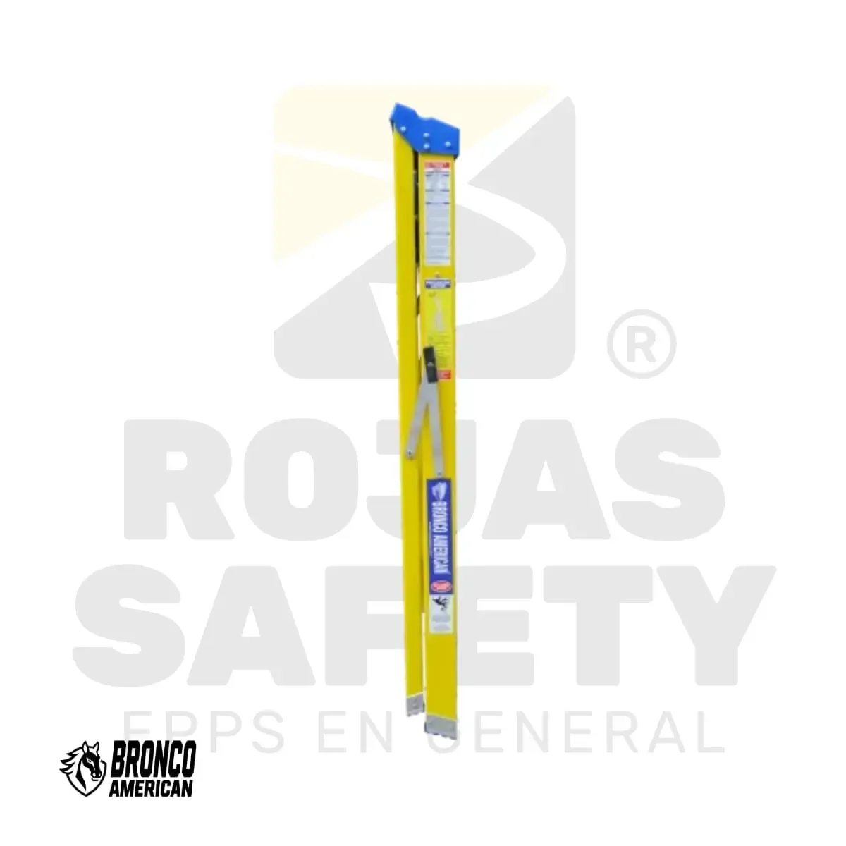 ESCALERA FIBRA DE VIDRIO TIJERA SIMPLE BRONCO AMERICAN - vista 2