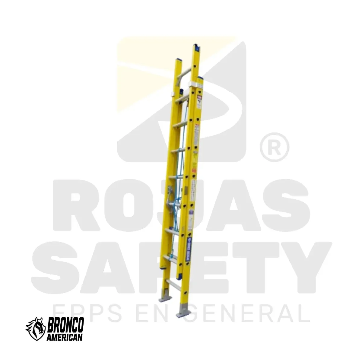 ESCALERA TELESCOPICA FIBRA DE VIDRIO BRONCO AMERICAN