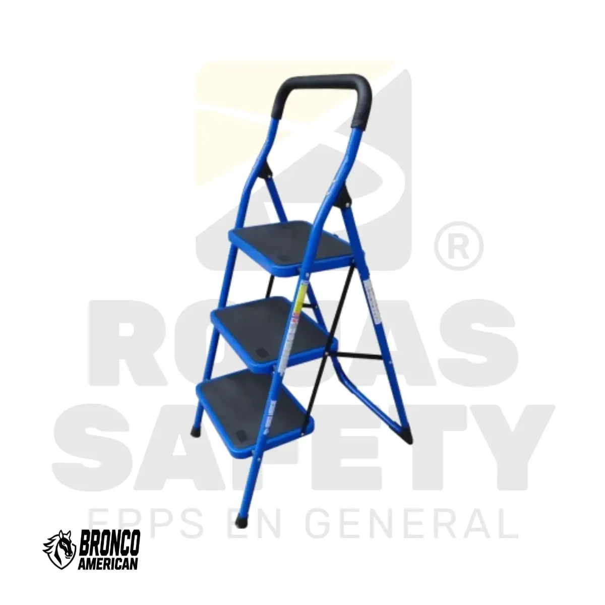 ESCALERA TUBURETE DE ACERO BRONCO AMERICAN