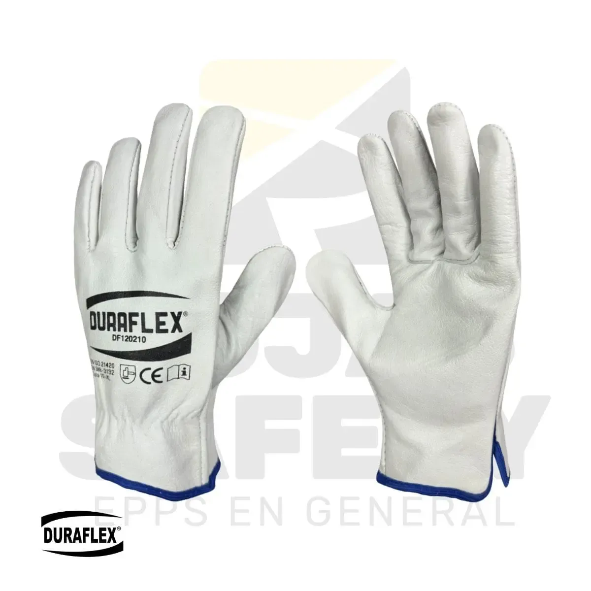 GUANTES CUERO BADANA BLANCO DURAFLEX
