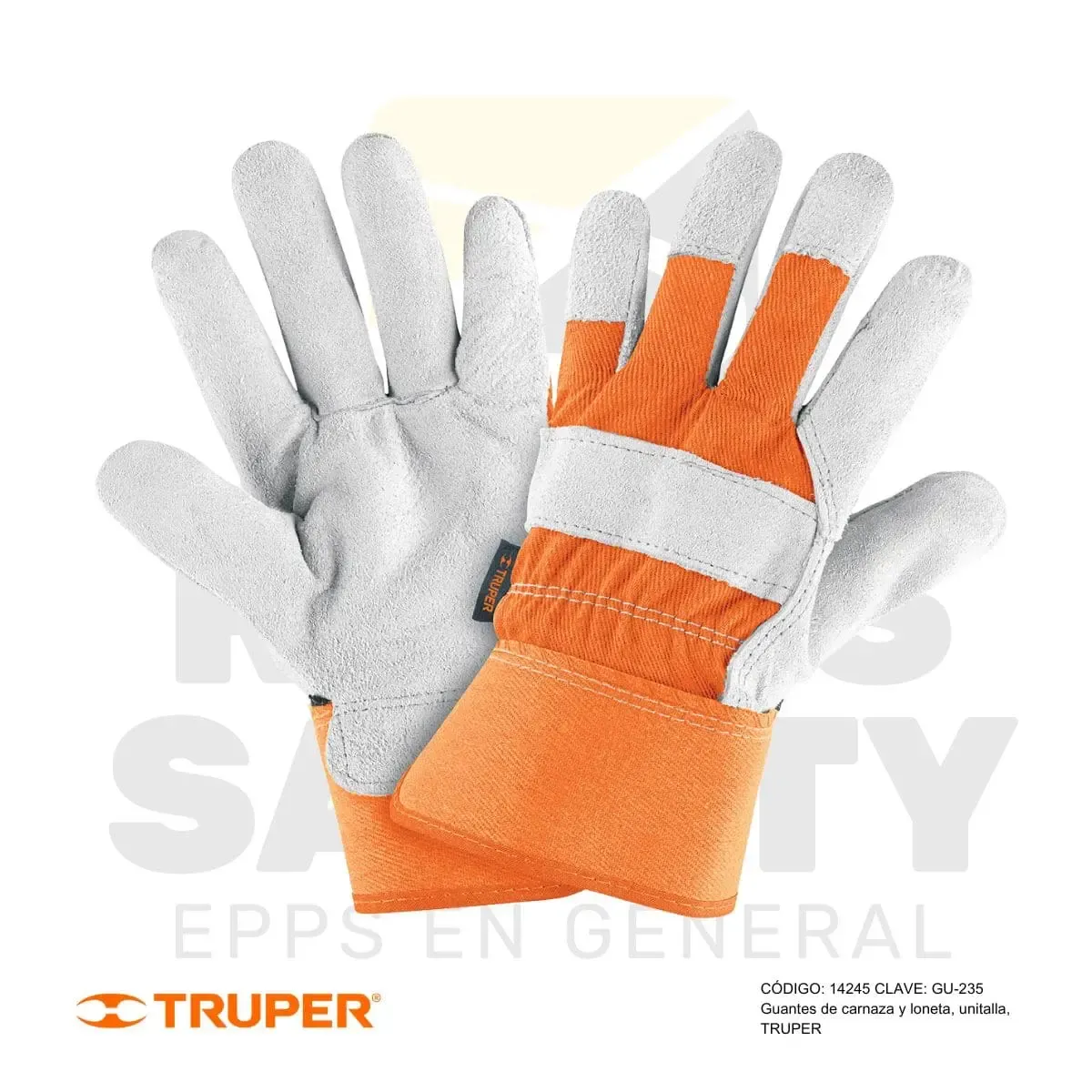 GUANTES DE CARNAZA Y LONETA (14245) TRUPER