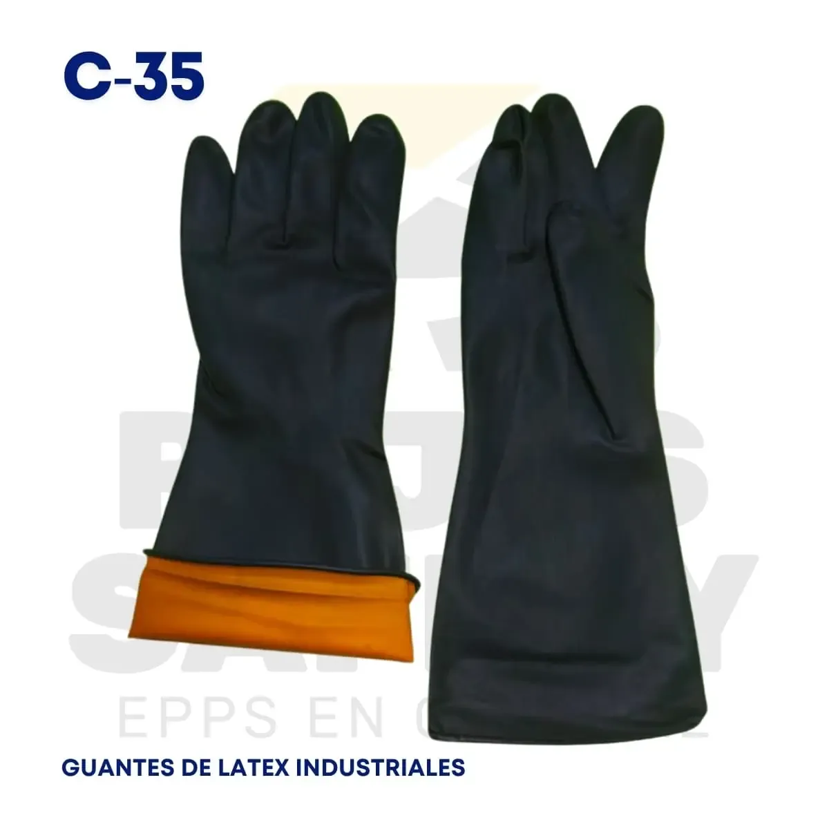 GUANTES DE LATEX INDUSTRIAL C-35 QUALITY GLOVES IMPORT