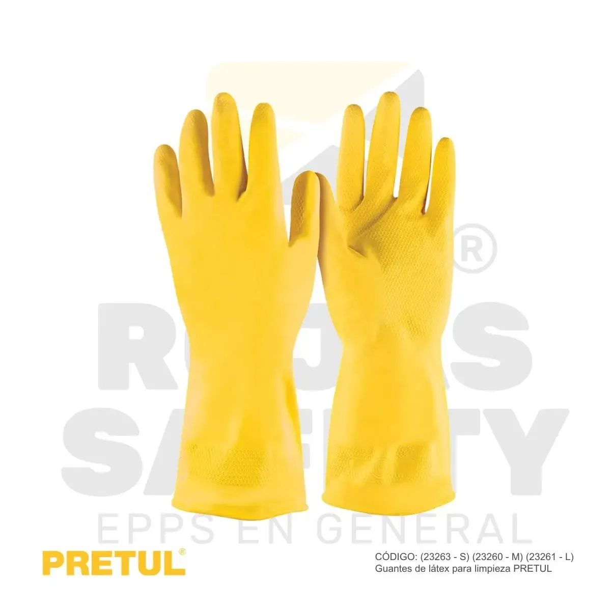 GUANTES DE LATEX PARA LIMPIEZA PRETUL