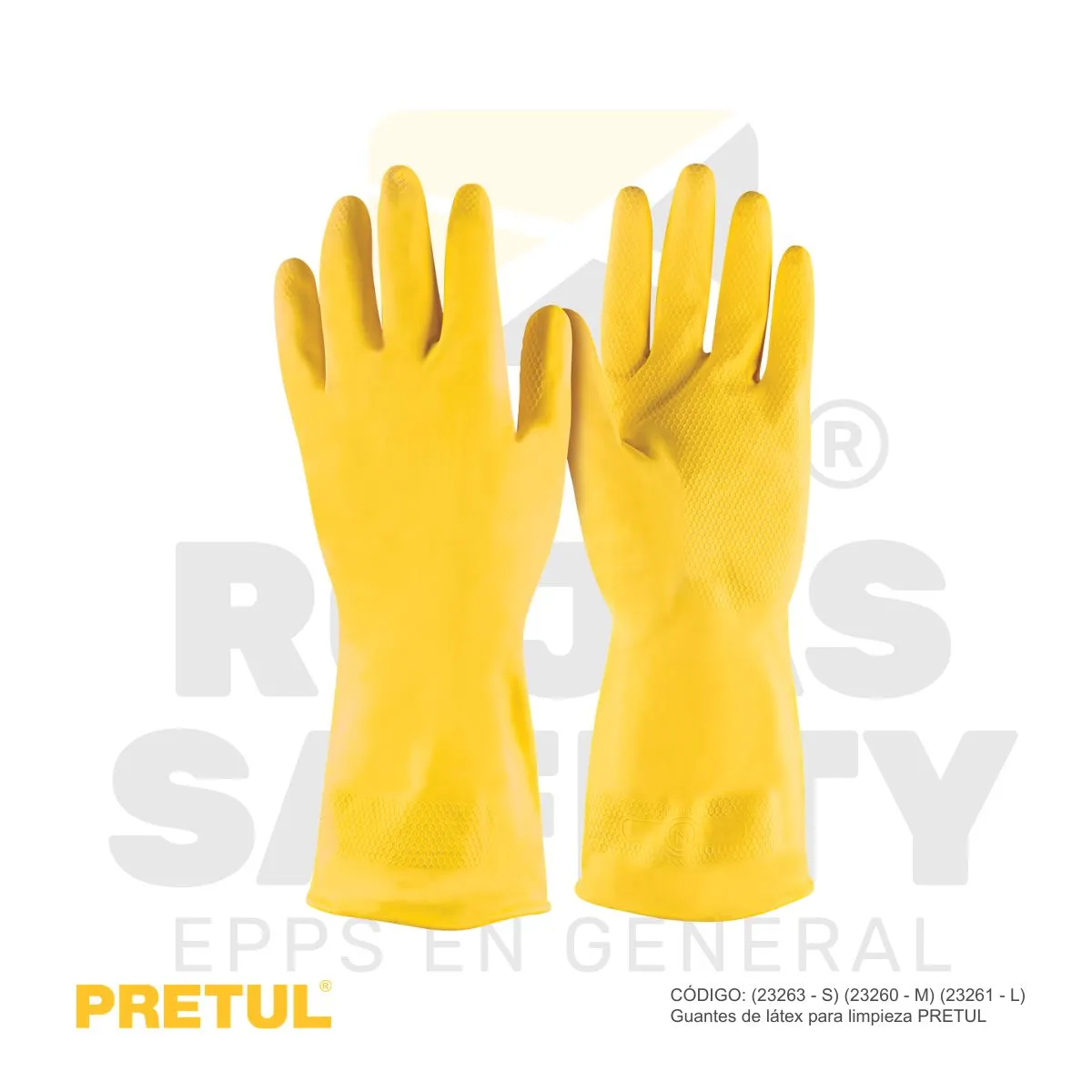 GUANTES DE LATEX PARA LIMPIEZA PRETUL