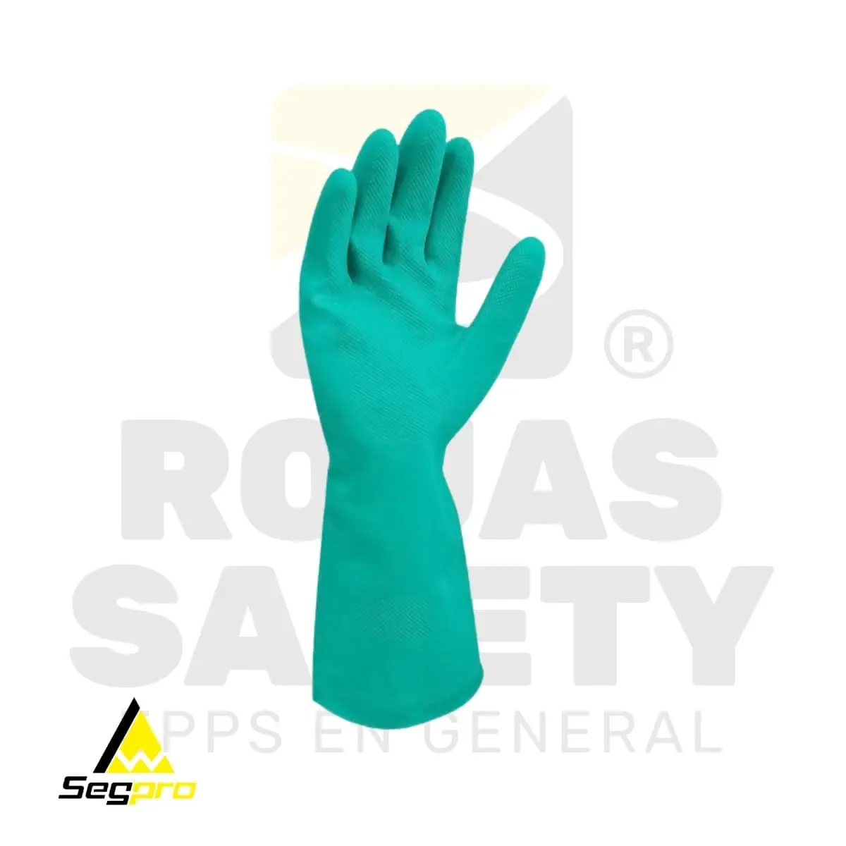 GUANTES DE NITRILO VERDE N-FLEX SEGPRO - vista 2
